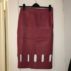 Raoul skirt w laser cut outs
